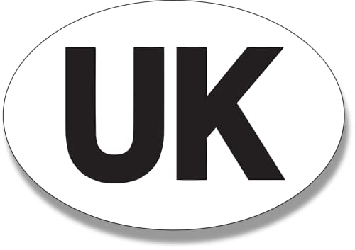 1 or 2 UK Car Stickers for Europe UK Stickers for Car Vinyl GB UK Car Sticker - Regulation Size - Weather Resistant (1)