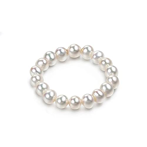 Beautiful pearls glass beads elastic finger/Toe rings (set of 2) (Pearls)