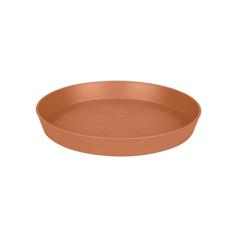 elho Loft Urban Saucer Round 14 - Saucer for Outdoor & Accessories - Ø 14.0 x H 1.9 cm - Brown/Terra
