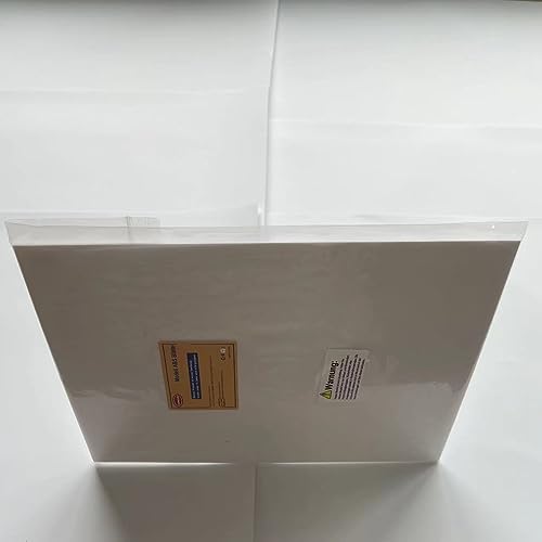 ABS0915 4pcs 1.5mm Thickness 200mm x 250mm White Polystyrene Sheets 9.84'' x 7.87'' x 0.06'' ABS Styrene Sheets for Model Train Layout New (1.5mm)