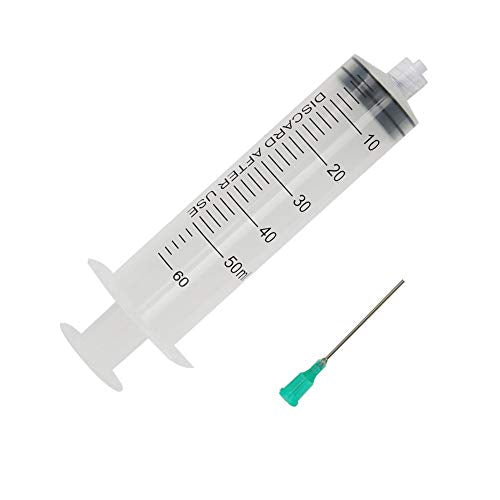 Shintop 60ml Syringes with 18G 1.5'' Blunt Tip Needles for Liquids, Oil or Glue Applicator (Pack of 10)