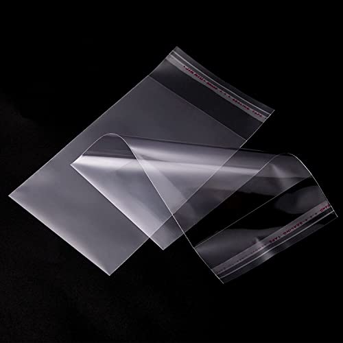 100 Pcs Clear Resealable Cellophane Bag Self Sealed Small Cellophane Bags for Cookie, Gifts, Sweet, Jewelry,Soaps and Candle (2.7''x 4''(7x10cm))