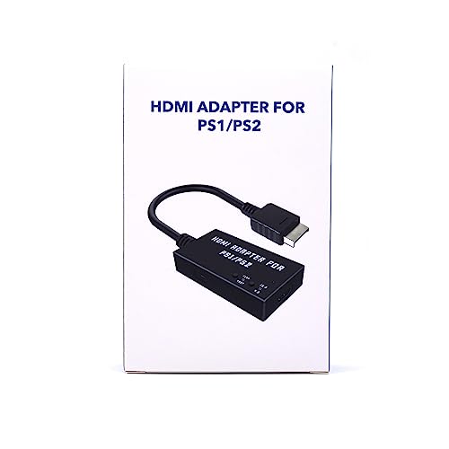 Mcbazel PS1/PS2 To HDMI Adapter,Multifunctional HDTV HDMI Cable Adapter for PS1/PS2