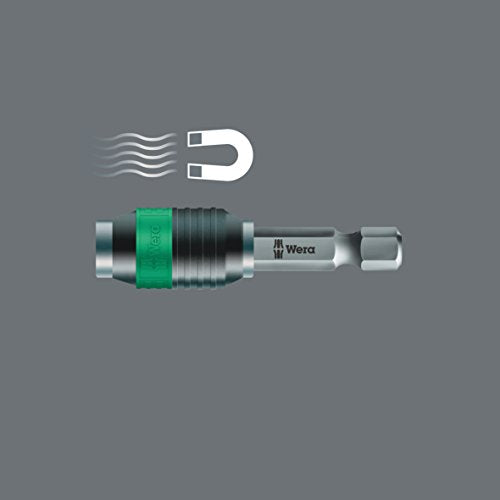 Wera 889/4/1 K Universal Rapidaptor Bit Holder, 1/4 inches Drive x 50 mm, 05052502001