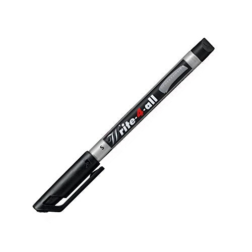 Permanent Marker Pen - STABILO Write-4-all - Superfine - Pack of 10 - Black