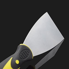 PLASTIFIC Putty Knife Scrapers, Spackle Knife, Metal Scraper Tool for Drywall Finishing, Plaster Scraping, Decals and Wallpaper, with Plastic Handle and Metal Blade Scraper (3 Inches)