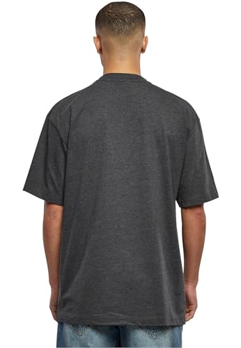 Urban Classics Men's Tall Tee Oversized Short Sleeves T-Shirt with Dropped Shoulders, 100 Percentage Jersey Cotton, Charcoal, M