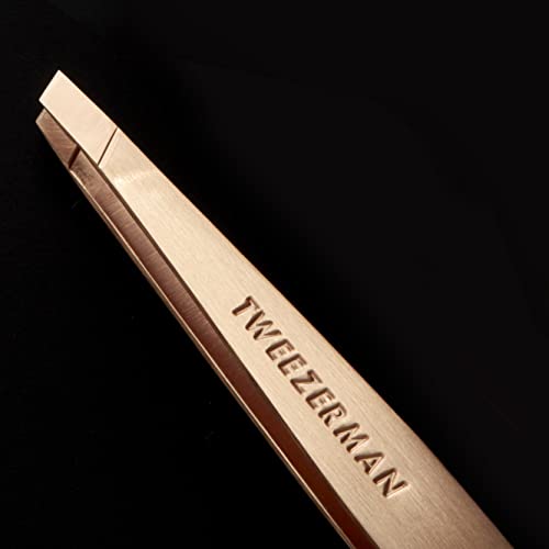 Tweezerman Rose Gold Stainless Steel Slant Tweezer