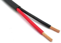 electrosmart 2 Core Twin Red/Black Copper Automotive Auto Boat Marine Cable Wire 2 x 1.5mm Thin Wall Flat Stranded 12V 24V 21 Amp (10m)