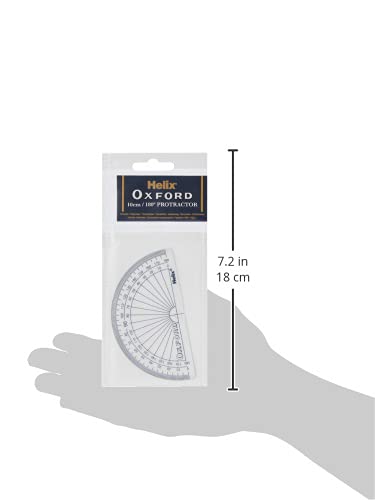 Helix Oxford 10cm 180 degree Protractor