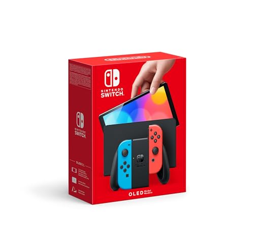 Nintendo Switch (OLED Model) - Neon Blue/Neon Red