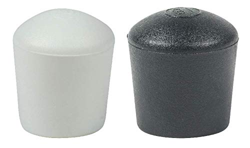 Lifeswonderful - 4 pcs Domed Furniture Feet - Ideal for Tables, Chairs etc - Available in Many Sizes & Colours (22mm, White)