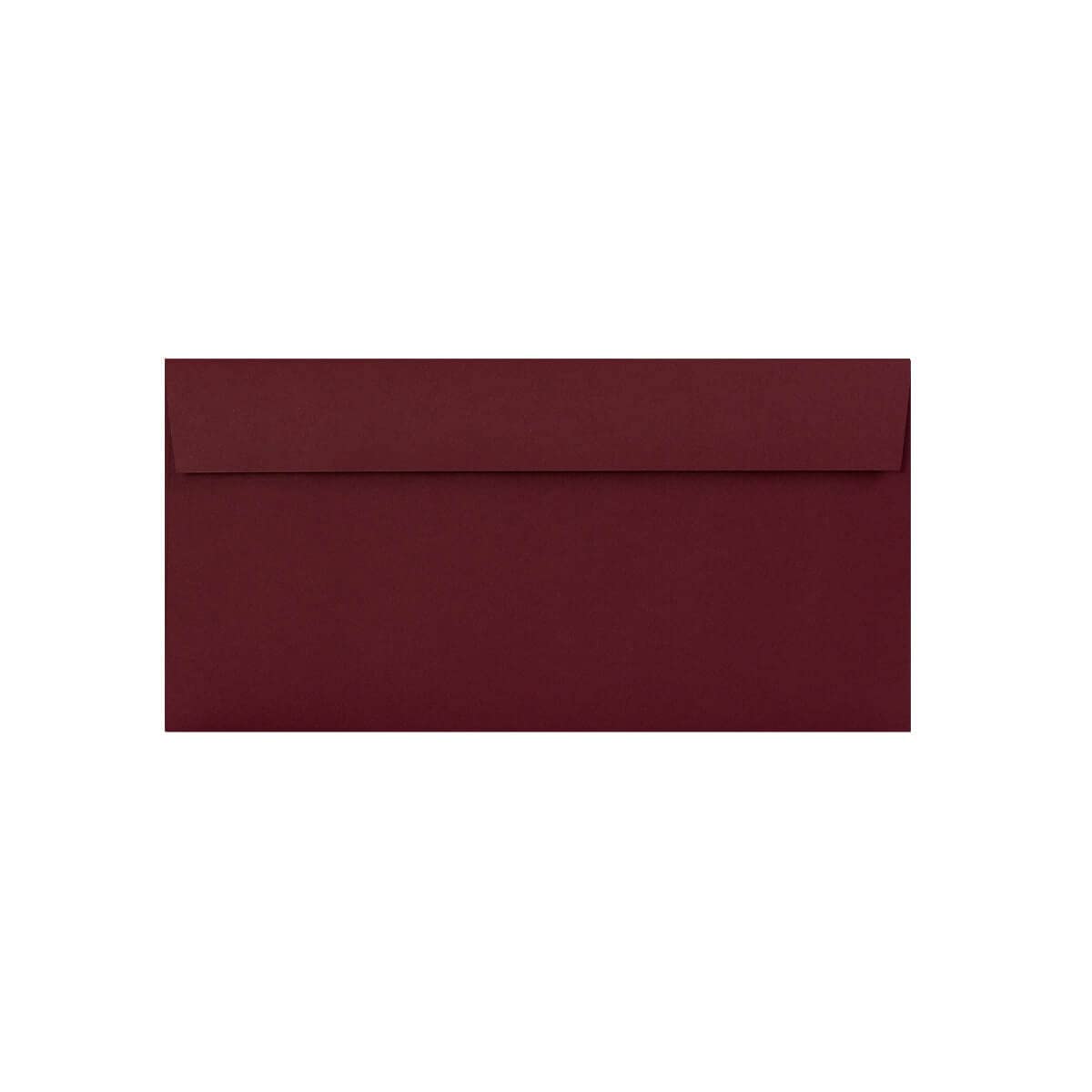 DL (110mm x 220mm) Coloured Envelopes Perfect for Christmas Cards, Greeting Cards, Wedding/Party Invitations, Crafts and Many More - Pack of 12 (Burgundy Peel and Seal)