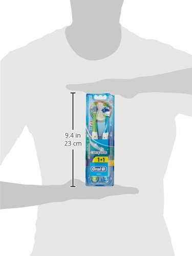 Oral-B Complete 5 Way Clean Manual Toothbrush Medium, 2 Pieces