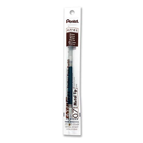 Pentel LR7-C Refill Ink for EnerGel Pentel BL57/77/107/108/407 brown