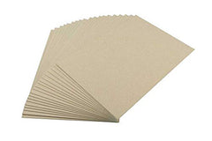 House of Card & Paper Grey Kraft Board 1500micron 945gsm 8 inches x 8 inches 15 Sheets per Pack, HCP482