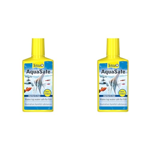 Tetra AquaSafe to Turn Tap Water into Safe and Healthy Water for Fish and Plants, 250 ml (Pack of 2)