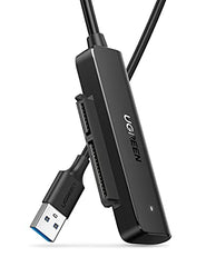 UGREEN USB 3.0 to SATA Adapter, 2.5 Hard Drive Reader, Plug and Play 2.5 SATA to USB Adapter Cable, UASP & TRIM, Tool-free External SATA HDD SSD Converter Compatible with 2.5 Inch HDD SSD PC Laptop