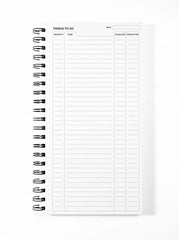 Luxpad 280 x 150mm Things To Do Planner - Printed Template (120 Sheets) (Pack of 2)