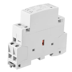 Heschen Household AC Contactor, HS1-25, 2 Pole 1NO 1NC, AC 220V/230V Coil Voltage, 35 mm DIN Rail Mount