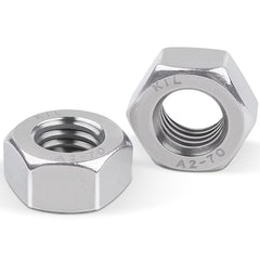 DIN934 Nuts M12, Leryati 10 Piece Standard A2 V2A Stainless Steel Hex Nut M12, Metric Hex Hexagon Full Nuts Steel Hex Nuts Coarse Thread Hexagon Nut, Hex Full Nut Used For Fastening