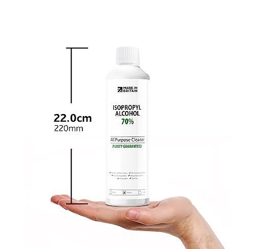 ChemLab - 70% Isopropanol Isopropyl All-Purpose Rubbing Alcohol   Disinfectant, Household Cleaner and Degreaser - Suitable for Electronics, Glass, Removing Grease and Glue 500ml