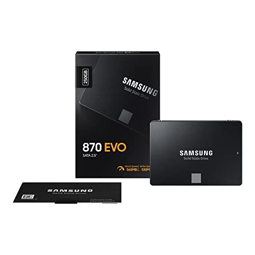 Samsung SSD 870 EVO, 250 GB, Form Factor 2.5 Inch, Intelligent Turbo Write, Magician 6 Software