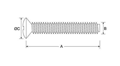 M3.5 (3.5mm x 75mm) Nickel Plated Slotted Raised Countersunk Electrical Socket Screws (Pack of 20)