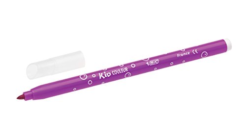 Bic Kids Kid Couleur, Washable Felt Tip Pens, Ideal for School, Assorted Colouring Pens, Wallet of 12 (Pack of 2)