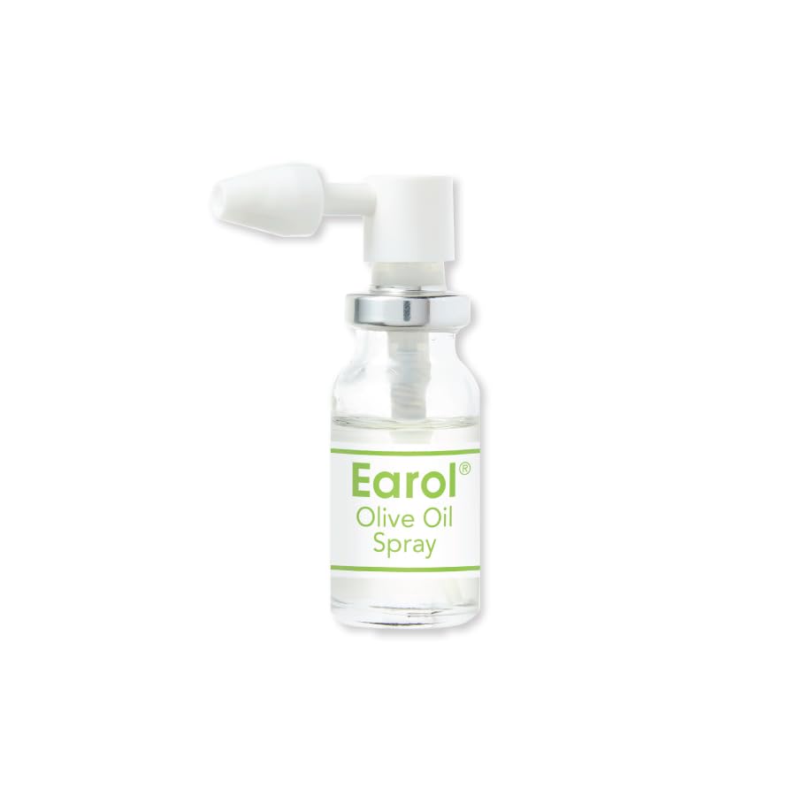 Earol   Olive Oil Ear Wax Removal Spray   Clinically Proven   Reduces Need for Syringing   Metered Dose   3 Pack of 10ml Oil Spray Bottle, 10ml (Pack of 3)