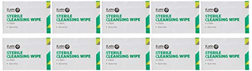 St John Ambulance F11509 Sterile Cleansing Wipe - Pack of 10