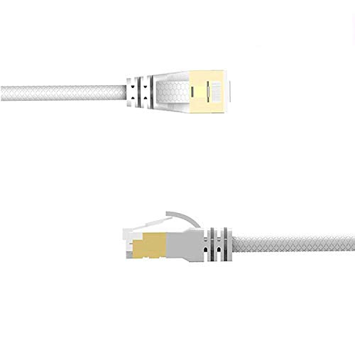 Reulin 4M Cat 7A Ultra Slim - Gigabit Ethernet Network Lan Cable Speed Up to 40Gbs-1000MHz Compatible With Cat5 Cat6 Cat7 Cat7Aand Switch Router Modem For High Speed Networks