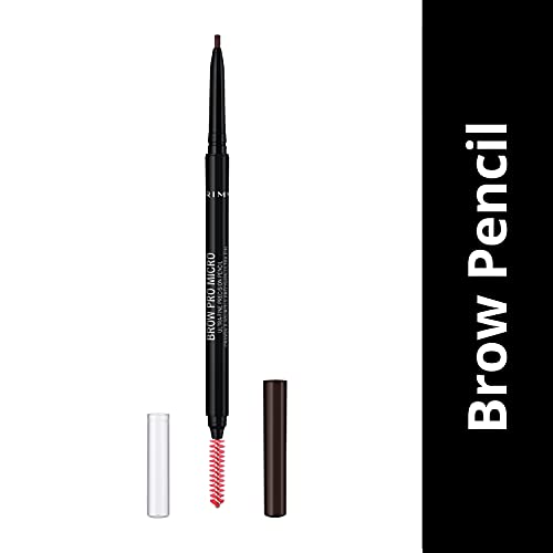 Rimmel Brow Pro Micro Dark Brown 003 Brown Eyebrow Cosmetic Defining & Filling Solid With Long Lasting Claim Eye Cosmetic Waterproof Pencil X1 X1 Standard Female Eyebrow 1 Mu