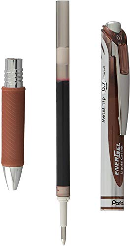 Pentel LR7-C Refill Ink for EnerGel Pentel BL57/77/107/108/407 brown