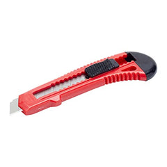 Fit For The Job 18mm Lightweight Retractable Snap Off Blade Utility Knife with Multi Position Push Button Adjust for DIY, Home and Arts & Crafts with 7 Stainless Steel Snap Off Sections