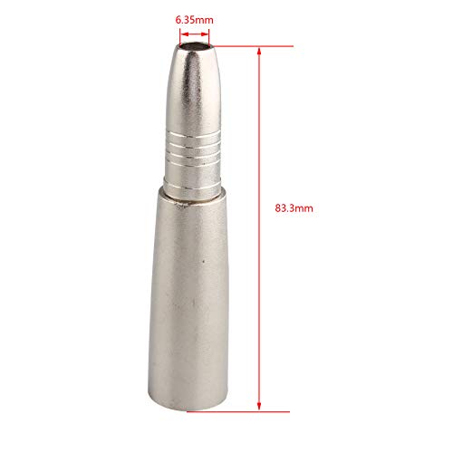 Jopto 2PCS XLR 3 Pin Male to 1/4 inches 6.35mm Female Jack Socket High Performance Stereo Audio Microphone Converter Metal Connector Silver for Use in the Music Industry Microphones DJ's PA System