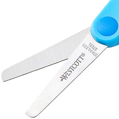 Westcott E-21581 00 Softgrip Kids Scissor, blunt tip, 5 inches/13 cm, blue