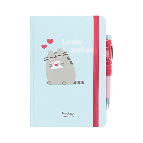 Grupo Erik Pusheen Love Collection Premium A5 Notebook With Projector Pen   Notebooks A5   Notepads A5   A5 Notepad   Pusheen Gifts   Pusheen Stationery   Pusheen Cat