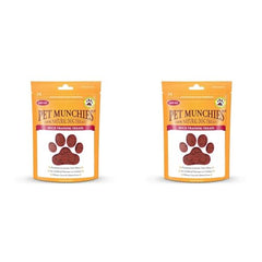 Pet Munchies Duck Dog Training Treats, Grain Free Tasty Bites with Natural Real Meat, Low in Fat 50g (Pack of 2)