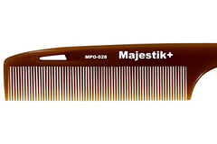 Standard Tail Pin Hair Comb infused with Argan Oil, Fine Tooth in Brown