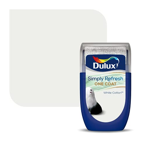 Dulux Simply Refresh Tester Paint - White Cotton - 30ML, 5382947