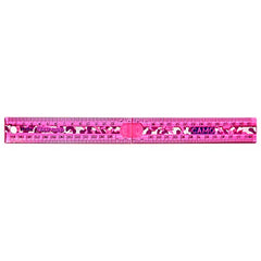 Helix Oxford Camo Folding 30cm Ruler - Pink