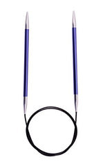 Knit Pro KP47099 Zing: Fixed Circular Knitting Pins: 60cm x 4.00mm, 4mm Blue