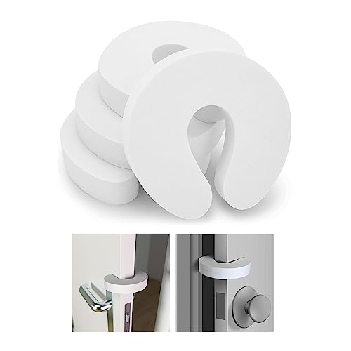 6pcs Door Finger Guards,Safety Door Stoppers,White Foam Child Door Stopper Baby Safety Finger Pinch Guard Child Door Stopper Prevent Children's Fingers from Being Pinched by The Door