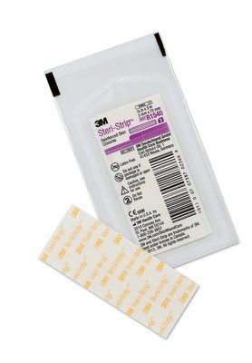 3M Steri-Strip Reinforced Skin Closures/Strips 3 mm x 75 mm   1 Pack of 5 Strips