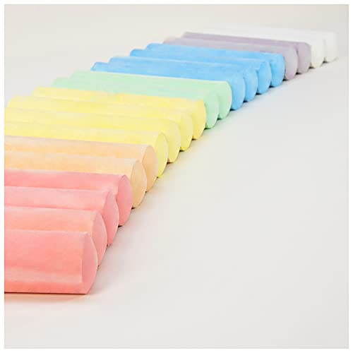 Galt 20 Giant Chalks - Extra Large Childrens Chunky Pavement Chalks - Bright Vibrant Colours - Washable, Easy Clean Outdoor Kids Garden Toys - Portable Carry Case with Handle - Ages 3 Years Plus