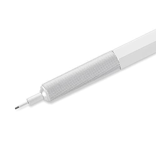 rOtring 600 Mechanical Pencil   0.7 mm   Silver All-Metal Body Propelling Pencil   Non-Slip Knurled Grip & Hexagonal Barrel