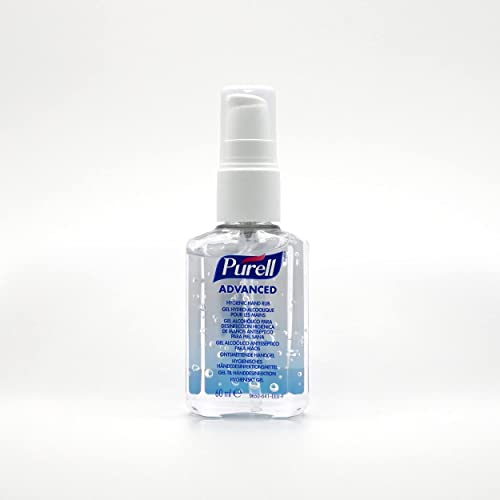 PURELL ADVANCED HAND SANITISER GEL 60mL, Portable Pump Bottle. Hand Sanitizer Gel kill 99.99% of most common germs. 70% alcohol formulation with moisturisers