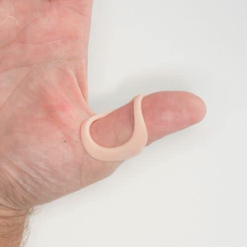 ArthroEze Oval Peach Thumb Splint For Trigger Thumb - Mallet Thumb - Thumb Hypermobility - Thumb Arthritis Size 8.5-58.1mm CIRCUMFERENCE