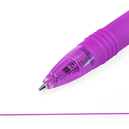 Zebra Z-Grip Smooth - Retractable Ballpoint Pen - 3 Pack - Purple